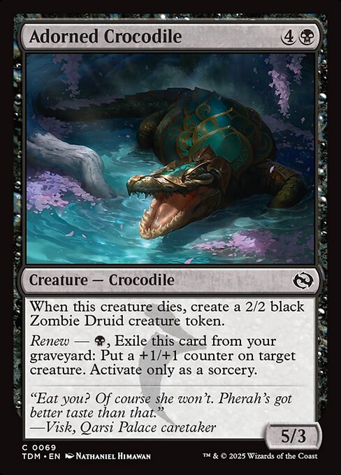 Adorned Crocodile - Tarkir: Dragonstorm Common Card