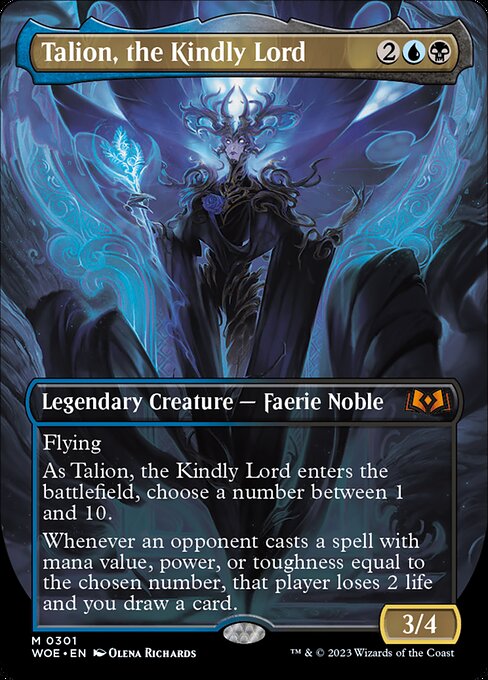 Talion, the Kindly Lord - Wilds of Eldraine Mythic Card