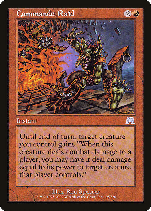 Commando Raid - Onslaught Uncommon Card