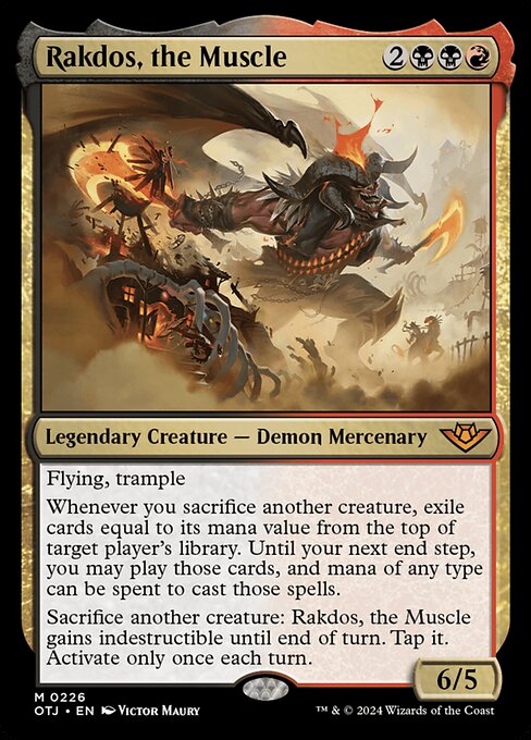 Rakdos, the Muscle - Outlaws of Thunder Junction Mythic Card