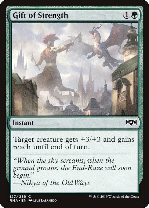 Gift of Strength - Ravnica Allegiance Common Card