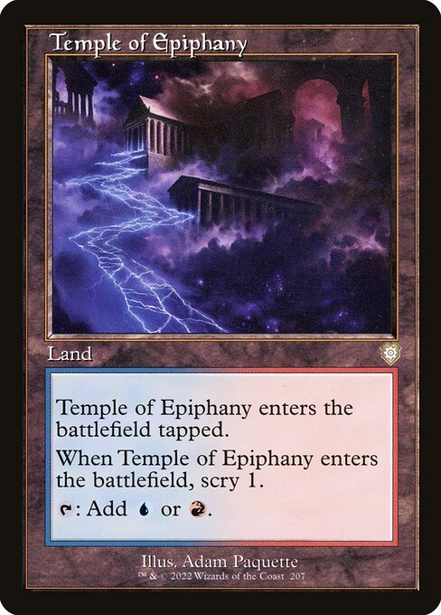 Temple of Epiphany - The Brothers' War Commander Rare Card
