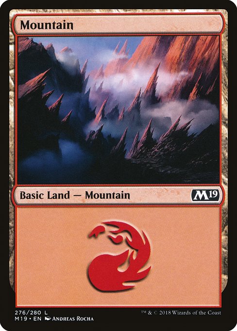 Mountain - Core Set 2019 Common Card