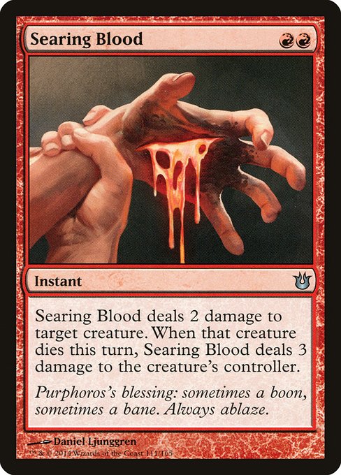 Searing Blood - Born of the Gods Uncommon Card