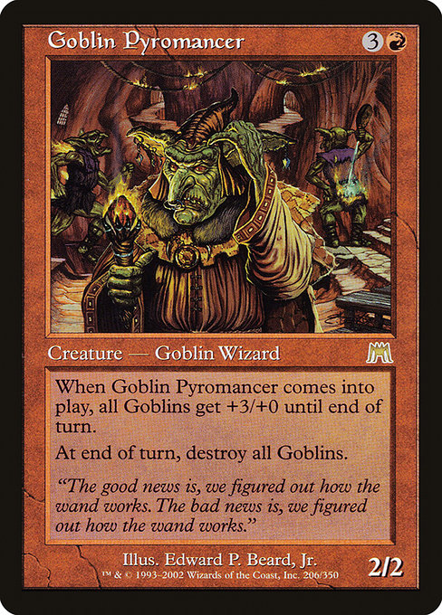 Goblin Pyromancer - Onslaught Rare Card