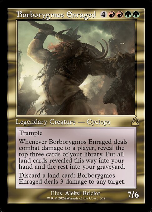 Borborygmos Enraged - Ravnica Remastered Rare Card