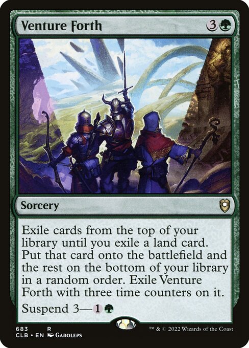 Venture Forth - Commander Legends: Battle for Baldur's Gate Rare Card