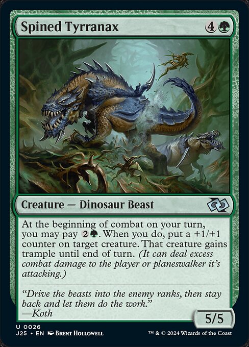 Spined Tyrranax - Foundations Jumpstart Uncommon Card