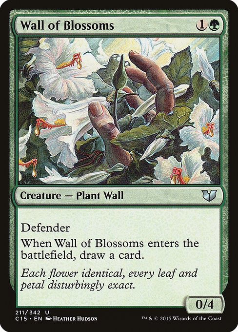 Wall of Blossoms - Commander 2015 Uncommon Card