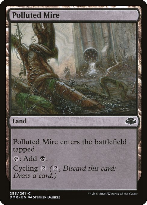 Polluted Mire - Dominaria Remastered Common Card