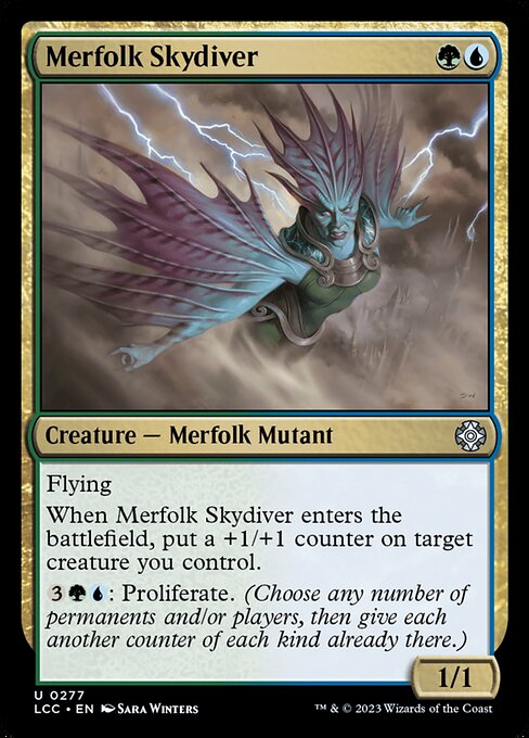 Merfolk Skydiver - The Lost Caverns of Ixalan Commander Uncommon Card