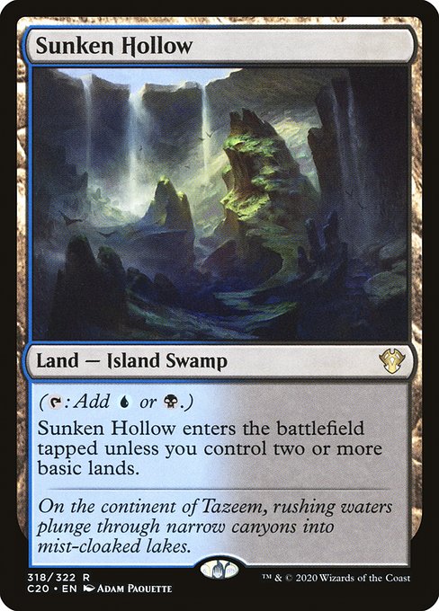 Sunken Hollow - Commander 2020 Rare Card