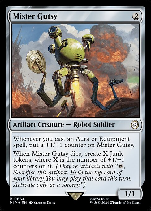 Mister Gutsy - Fallout Rare Card