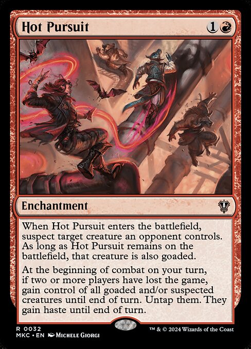 Hot Pursuit - Murders at Karlov Manor Commander Rare Card