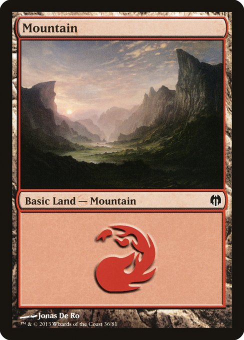 Mountain - Duel Decks: Heroes vs. Monsters Common Card