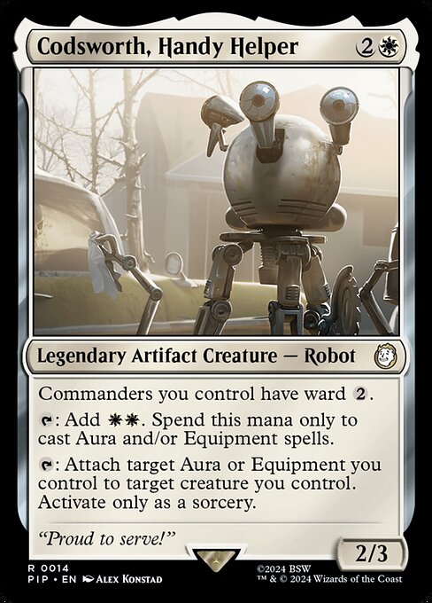 Codsworth, Handy Helper - Fallout Rare Card
