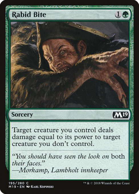 Rabid Bite - Core Set 2019 Common Card