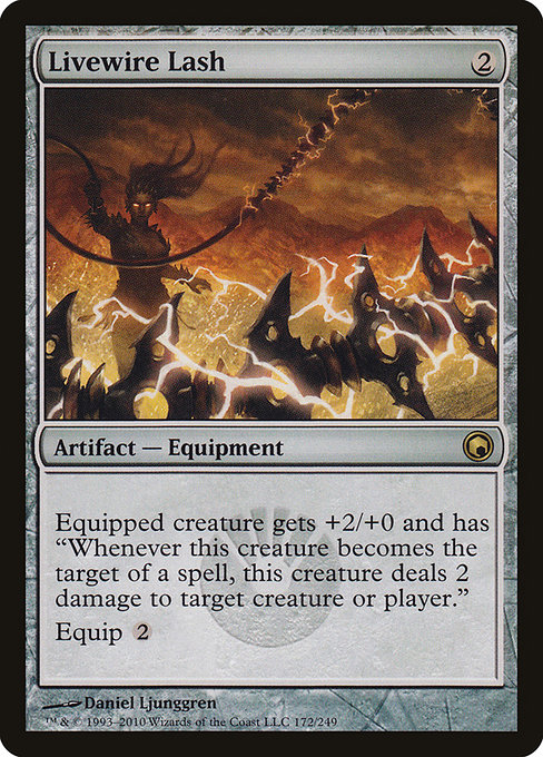 Livewire Lash - Scars of Mirrodin Rare Card