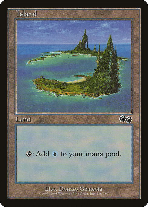 Island - Urza's Saga Common Card