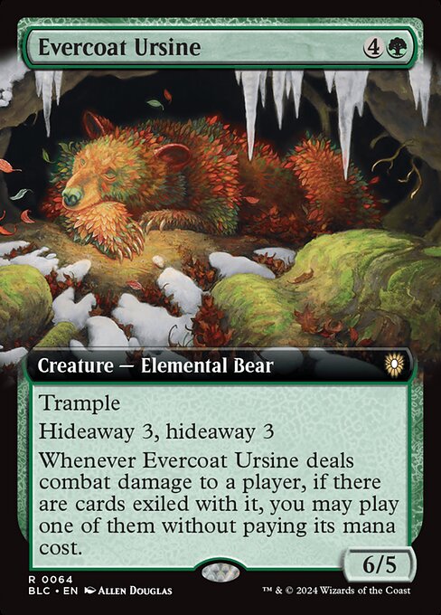 Evercoat Ursine - Bloomburrow Commander Rare Card