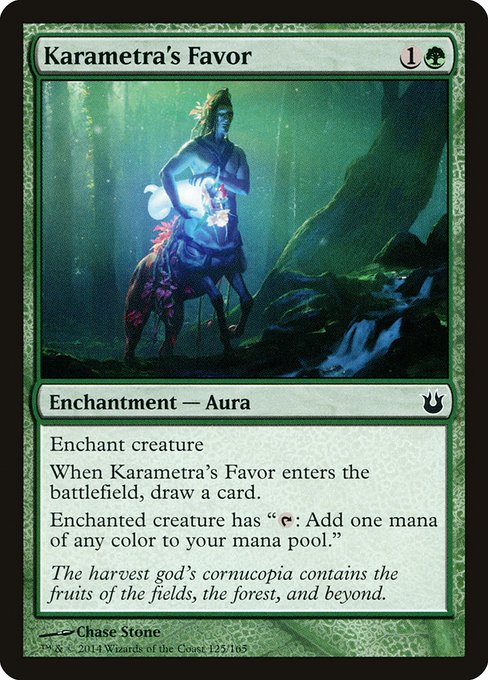 Karametra's Favor - Born of the Gods Common Card