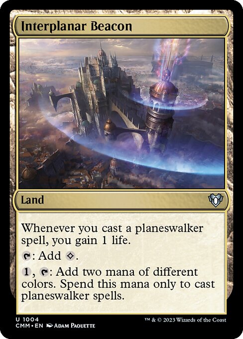 Interplanar Beacon - Commander Masters Uncommon Card