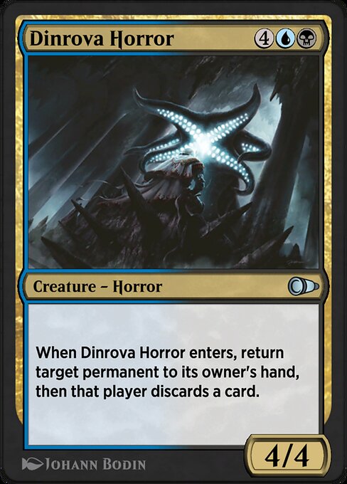 Dinrova Horror - Pioneer Masters Uncommon Card