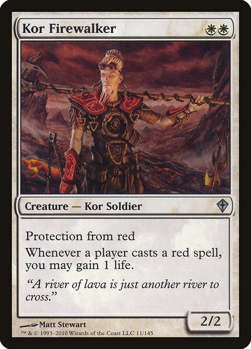 Kor Firewalker - Worldwake Uncommon Card