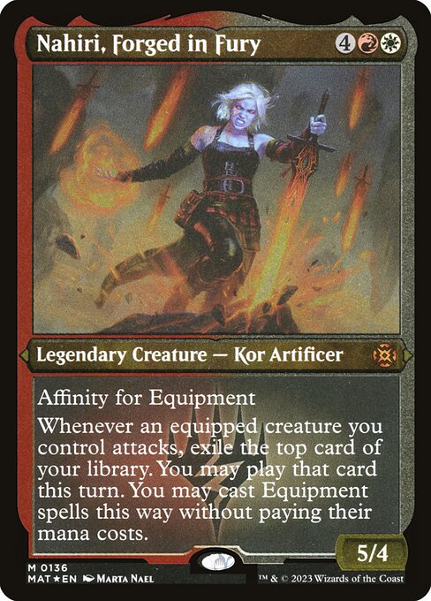 Nahiri, Forged in Fury - March of the Machine: The Aftermath Mythic Card