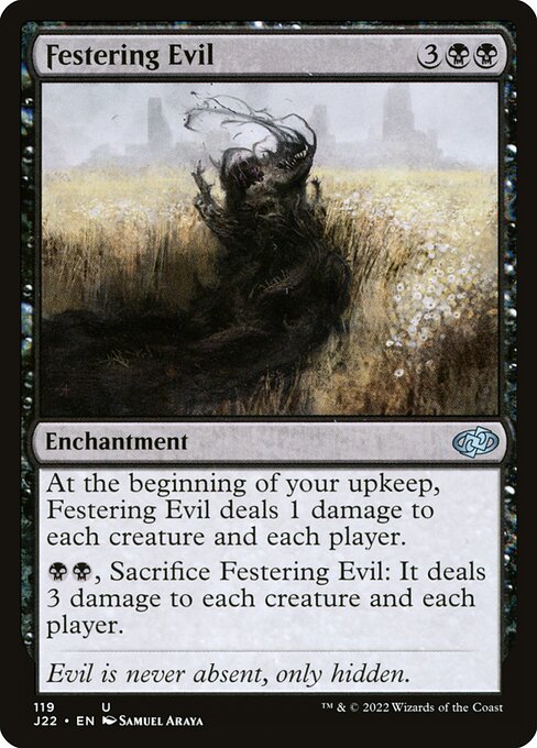 Festering Evil - Jumpstart 2022 Uncommon Card