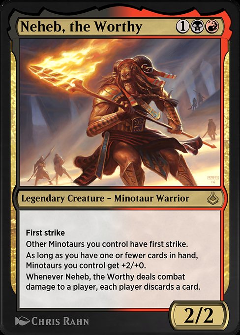 Neheb, the Worthy - Amonkhet Remastered Rare Card