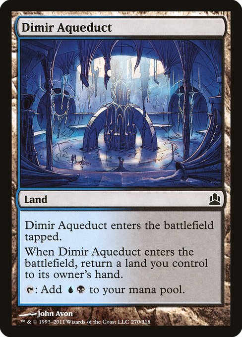 Dimir Aqueduct - Commander 2011 Common Card
