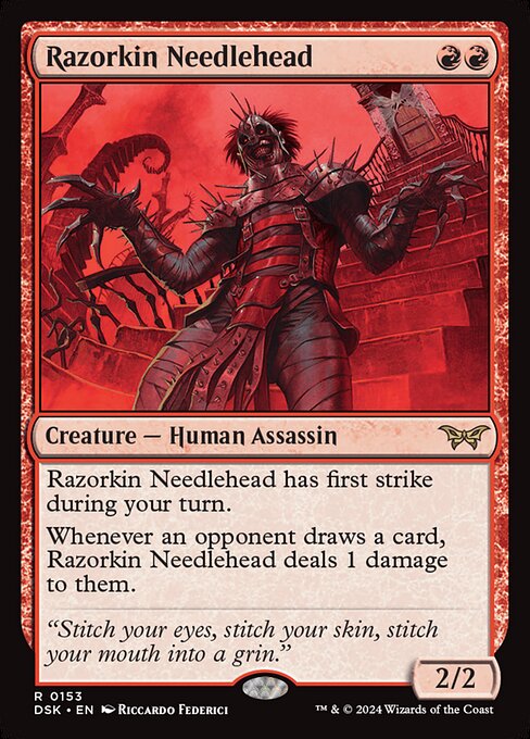 Razorkin Needlehead - Duskmourn: House of Horror Rare Card