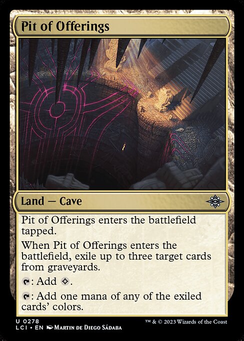 Pit of Offerings - The Lost Caverns of Ixalan Uncommon Card