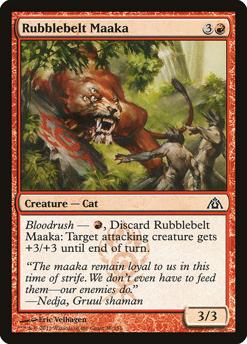Rubblebelt Maaka - Dragon's Maze Common Card