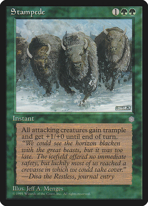 Stampede - Ice Age Rare Card
