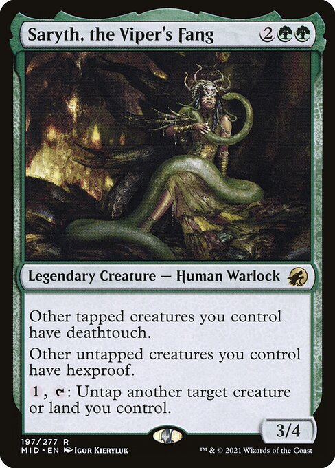 Saryth, the Viper's Fang - Innistrad: Midnight Hunt Rare Card