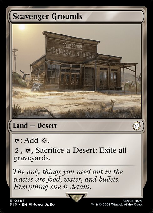 Scavenger Grounds - Fallout Rare Card