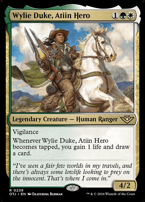 Wylie Duke, Atiin Hero - Outlaws of Thunder Junction Rare Card