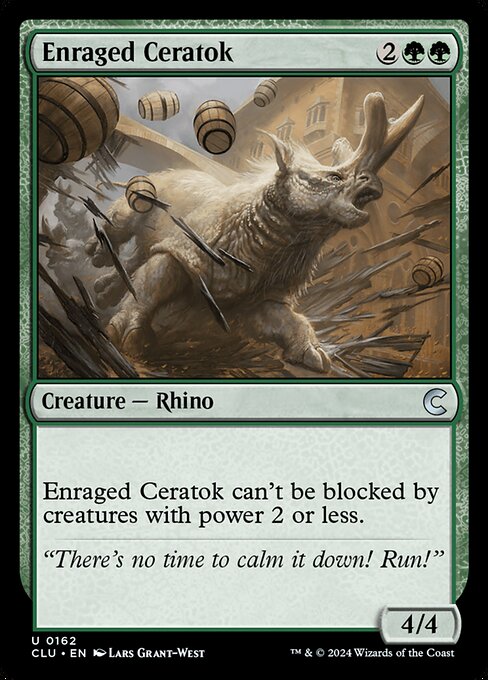 Enraged Ceratok - Ravnica: Clue Edition Uncommon Card