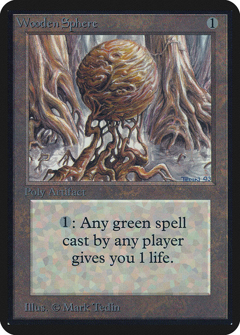 Wooden Sphere - Limited Edition Alpha Uncommon Card