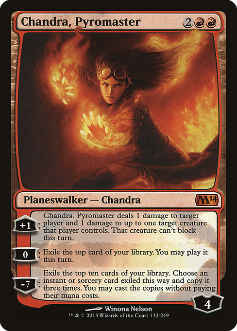 Chandra, Pyromaster - Magic 2014 Mythic Card