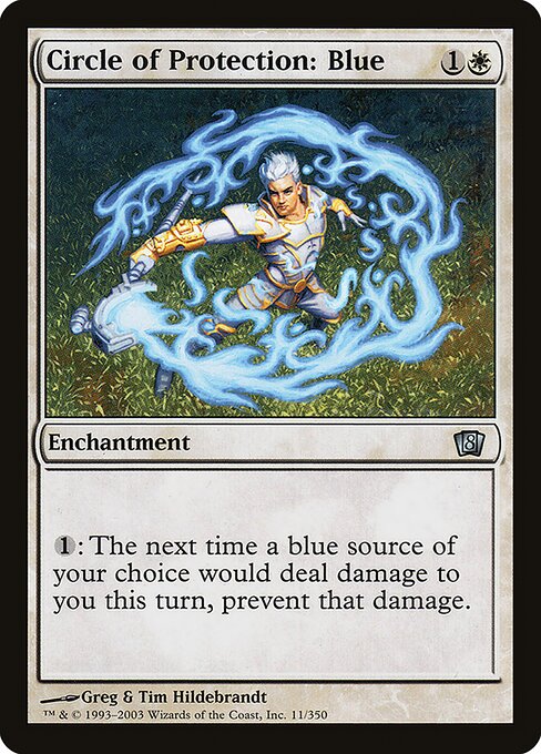 Circle of Protection: Blue - Eighth Edition Uncommon Card