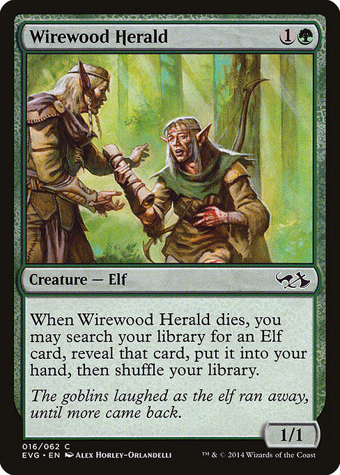 Wirewood Herald - Duel Decks Anthology: Elves vs. Goblins Common Card