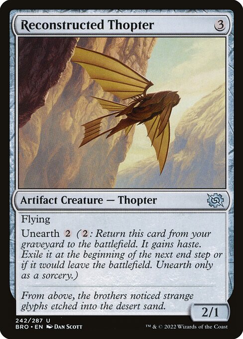 Reconstructed Thopter - The Brothers' War Uncommon Card
