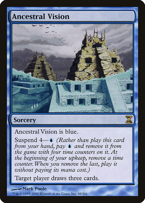 Ancestral Vision - Time Spiral Rare Card