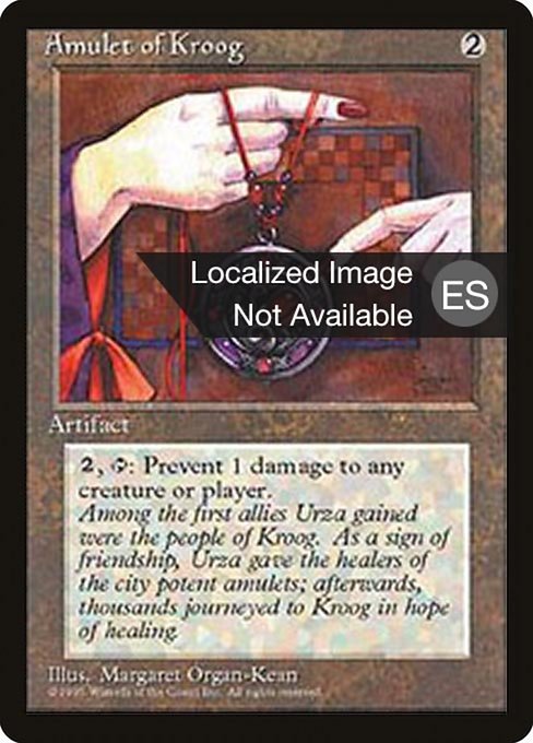 Amulet of Kroog - Fourth Edition Foreign Black Border Common Card