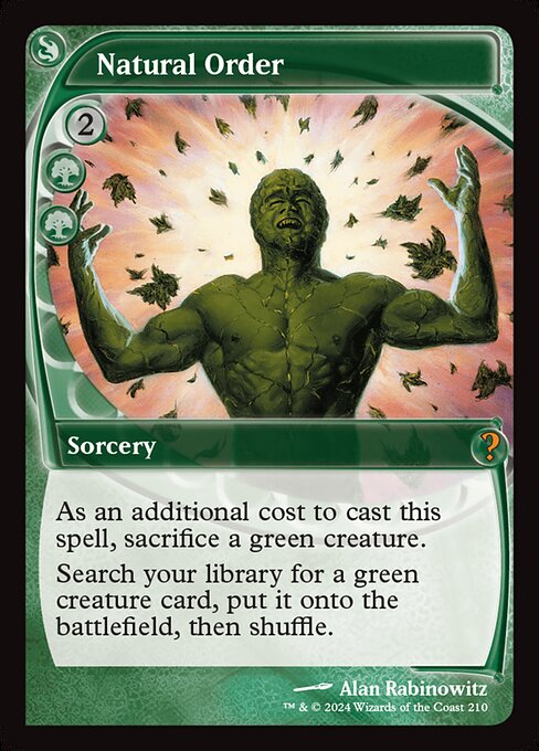 Natural Order - Mystery Booster 2 Mythic Card