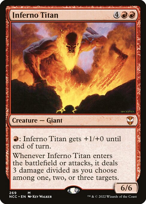 Inferno Titan - New Capenna Commander Mythic Card
