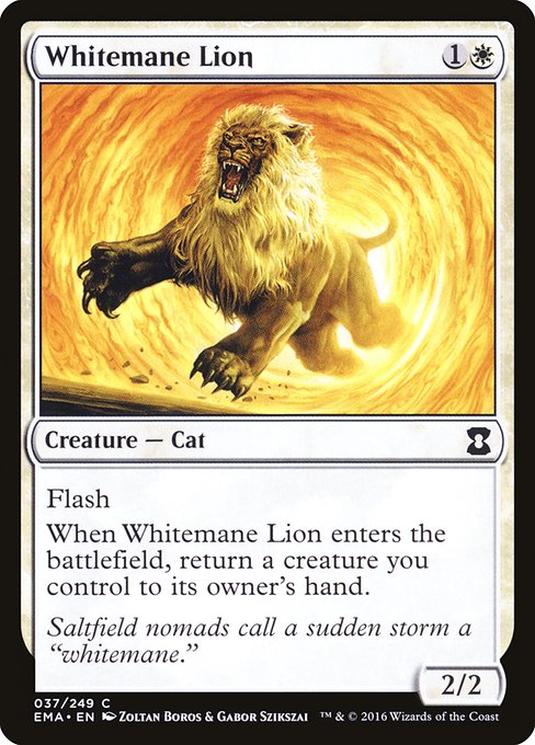 Whitemane Lion - Eternal Masters Common Card